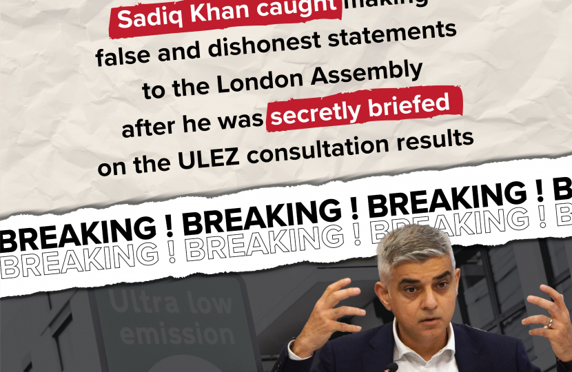 Sadiq Khan made ‘false and dishonest’ statements to the London Assembly and manipulated ULEZ results
